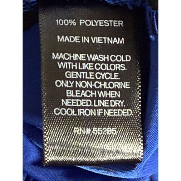 Express Royal Blue Tie Waist Jumpsuit Size X Small - Picture 10 of 10